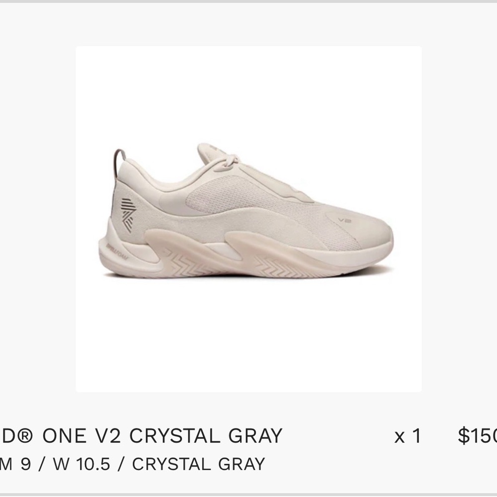 Brand One V2 Crystal Gray Men's Sneakers